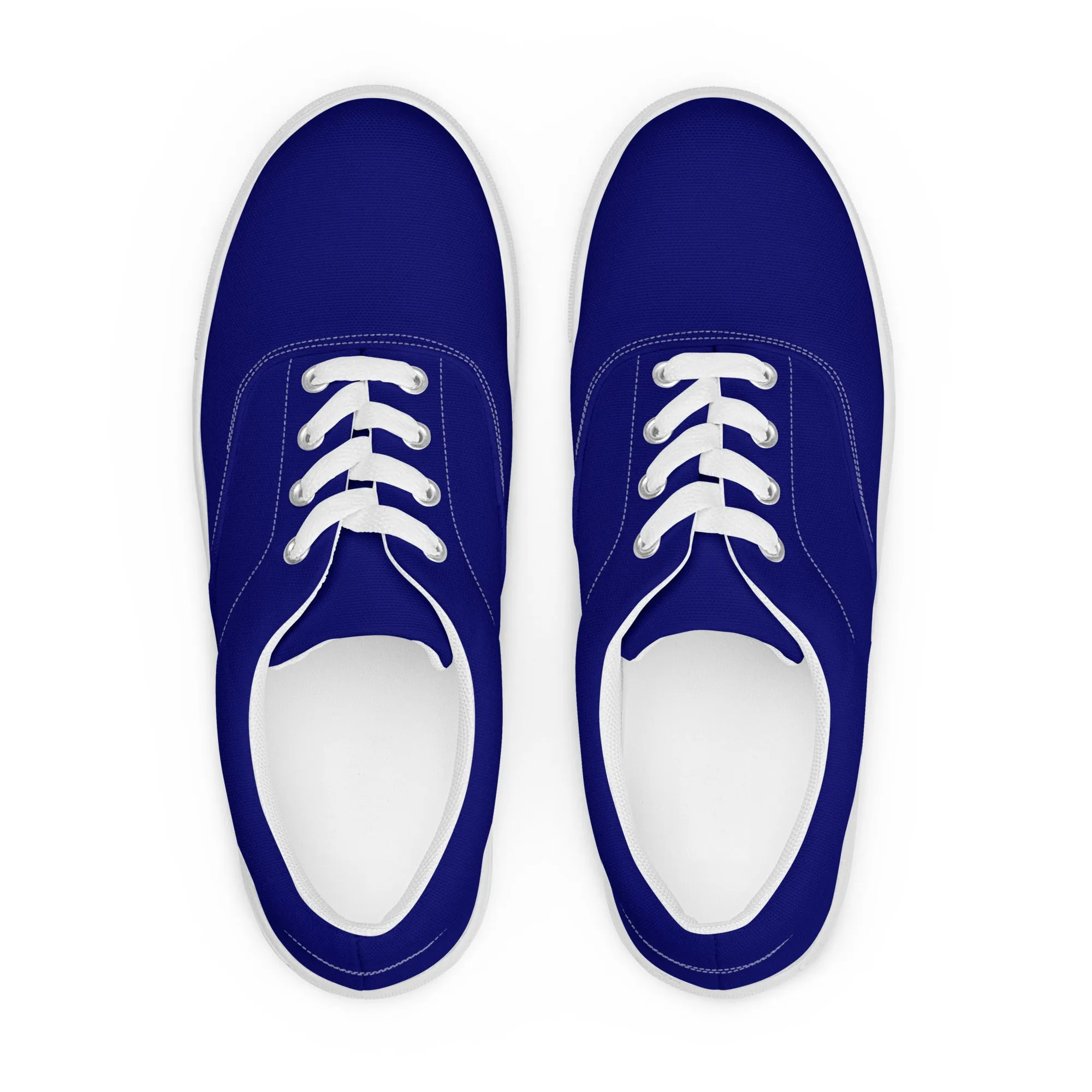 Ink Blue Women’s lace-up canvas shoes