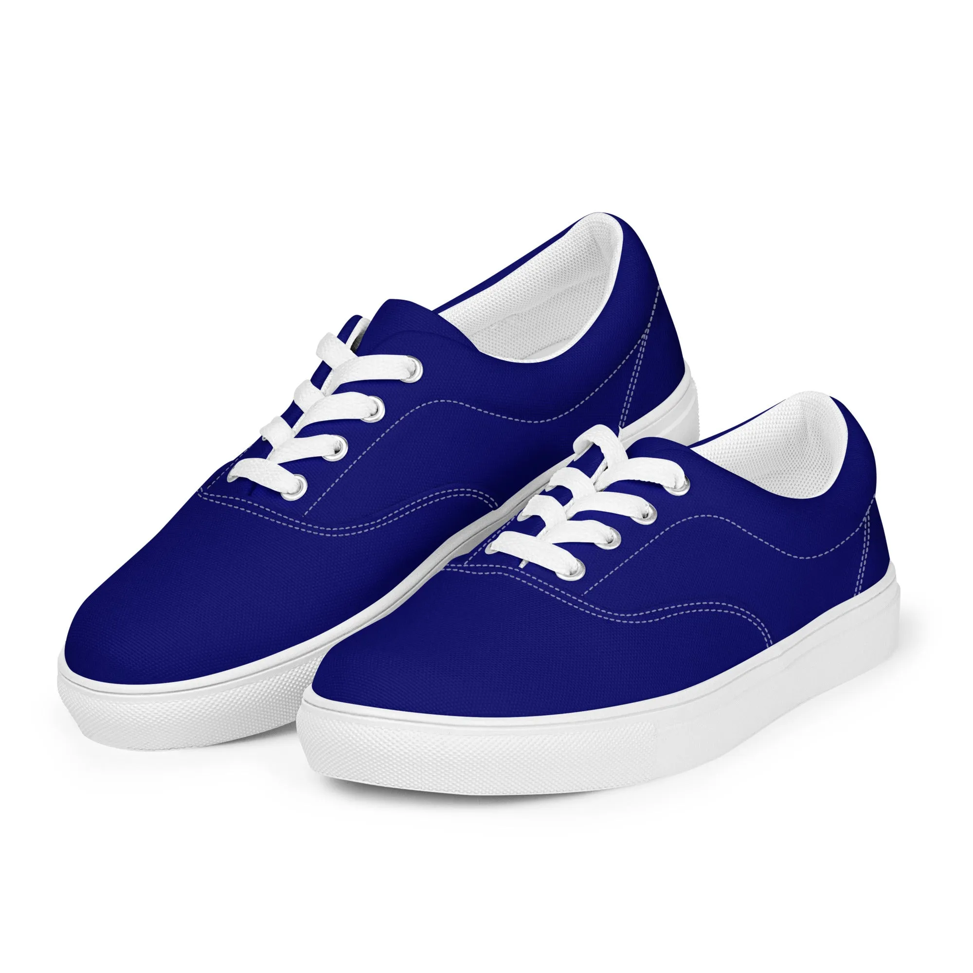 Ink Blue Women’s lace-up canvas shoes