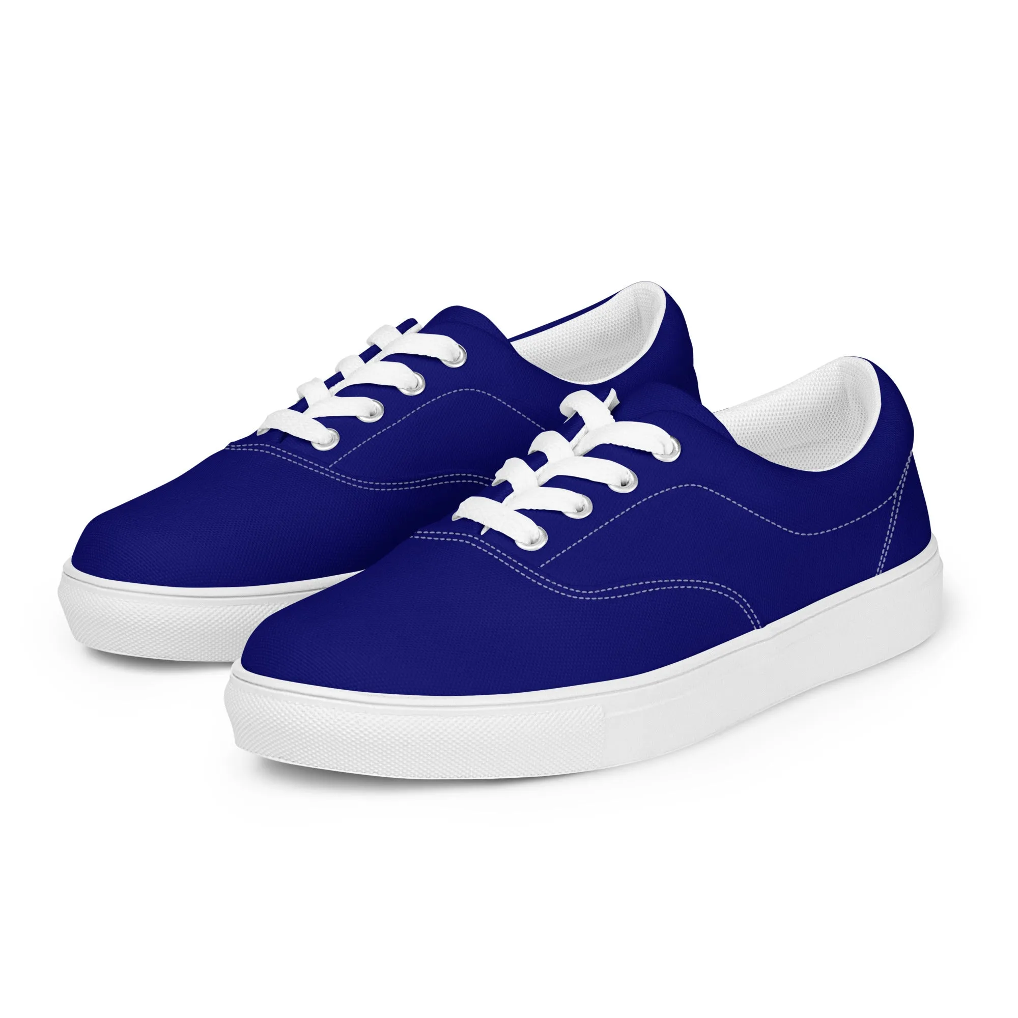 Ink Blue Women’s lace-up canvas shoes