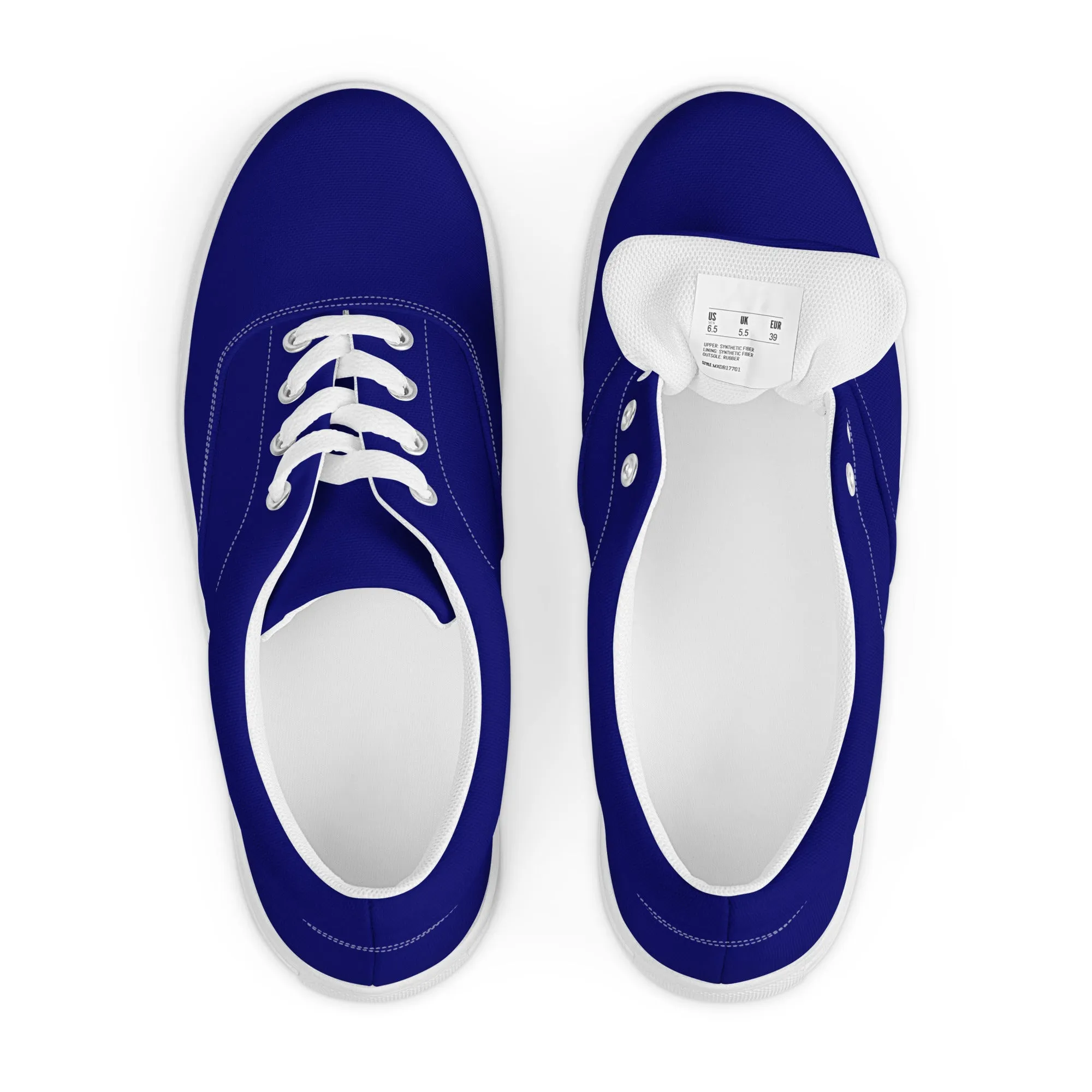 Ink Blue Women’s lace-up canvas shoes