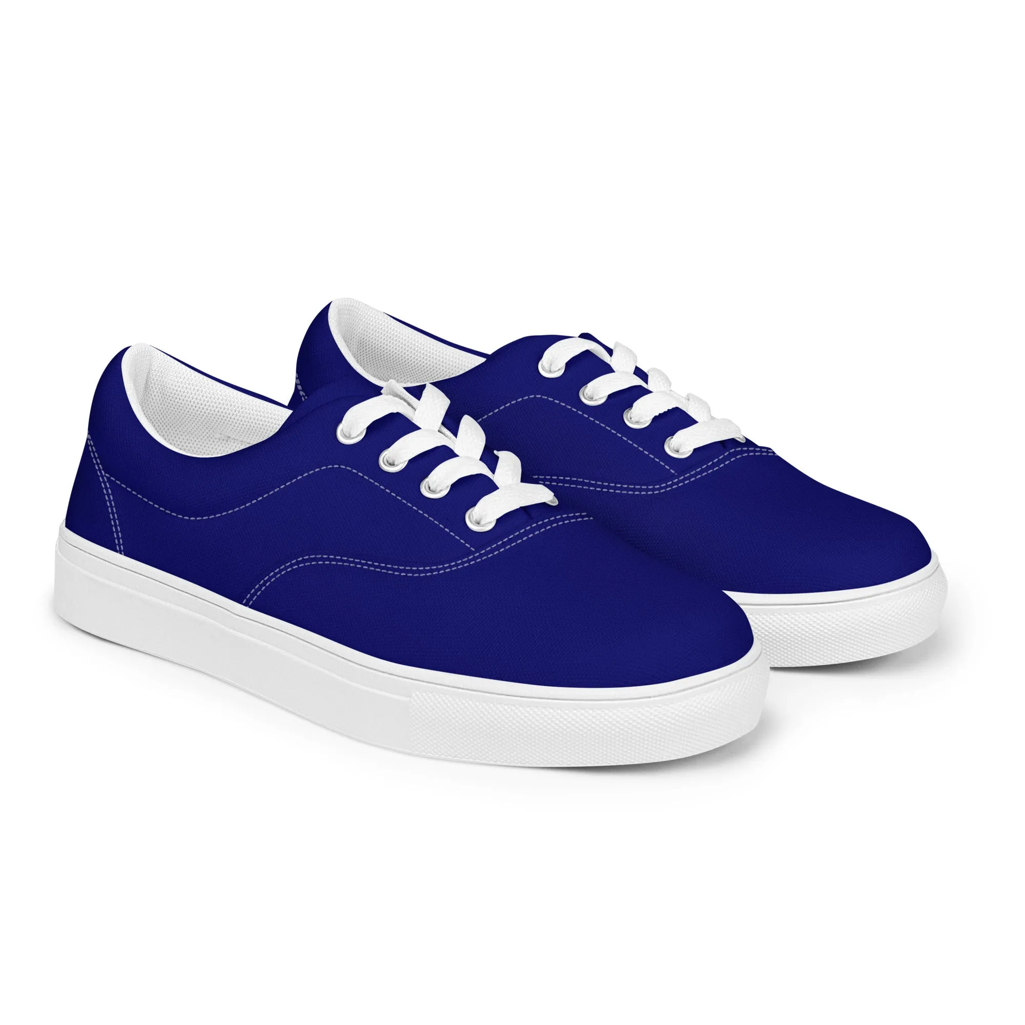 Ink Blue Women’s lace-up canvas shoes