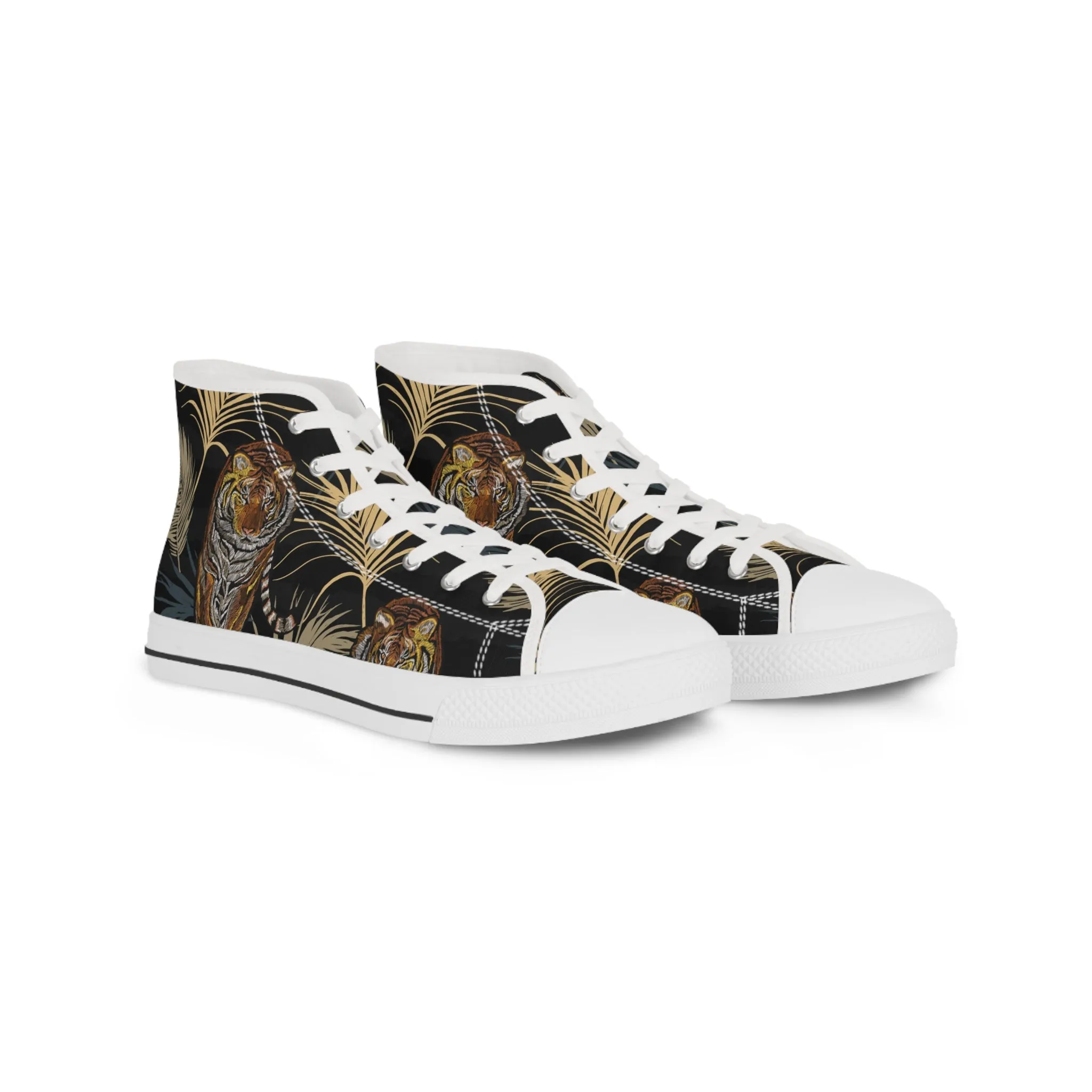 Japanese Tigers Men's High Top Sneakers