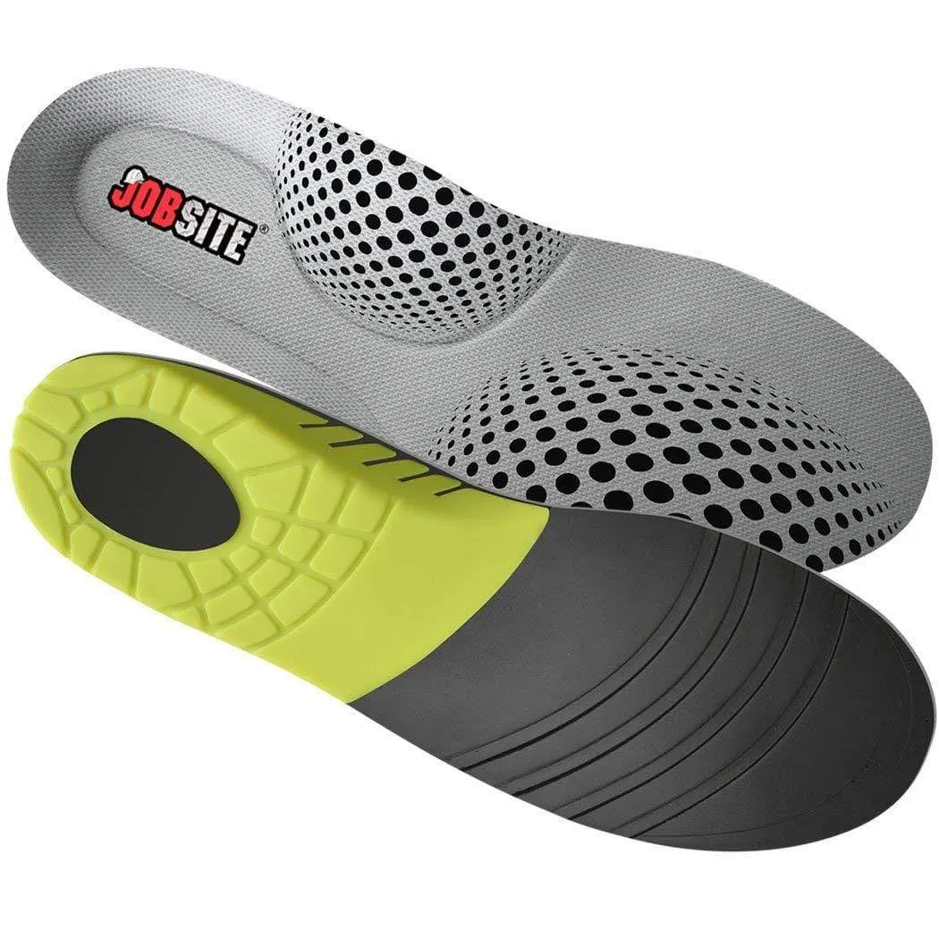 JobSite Power Tuff Anti-Fatigue Support Work Orthotic Insoles