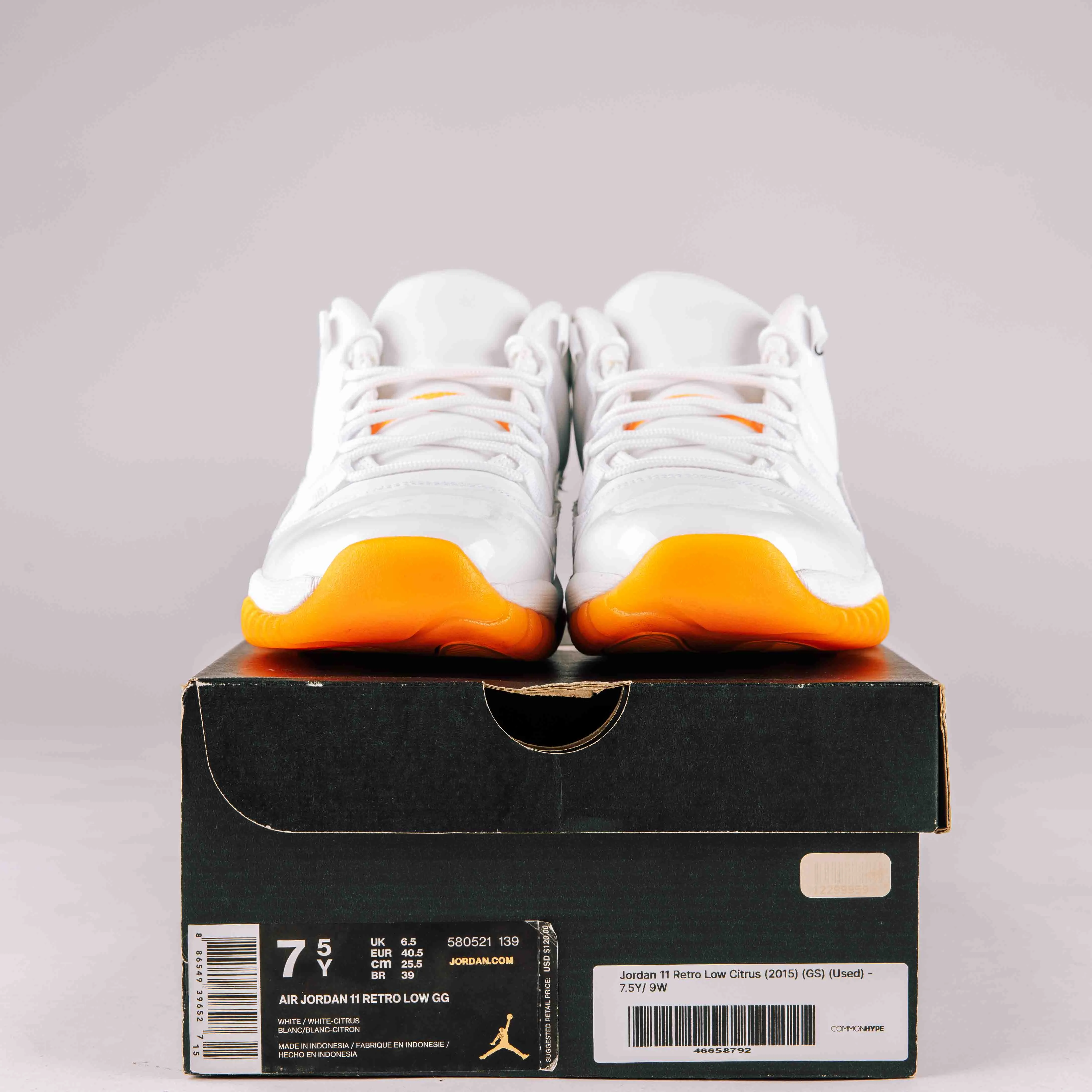 Jordan 11 Retro Low Citrus (2015) GS - Used - 0024