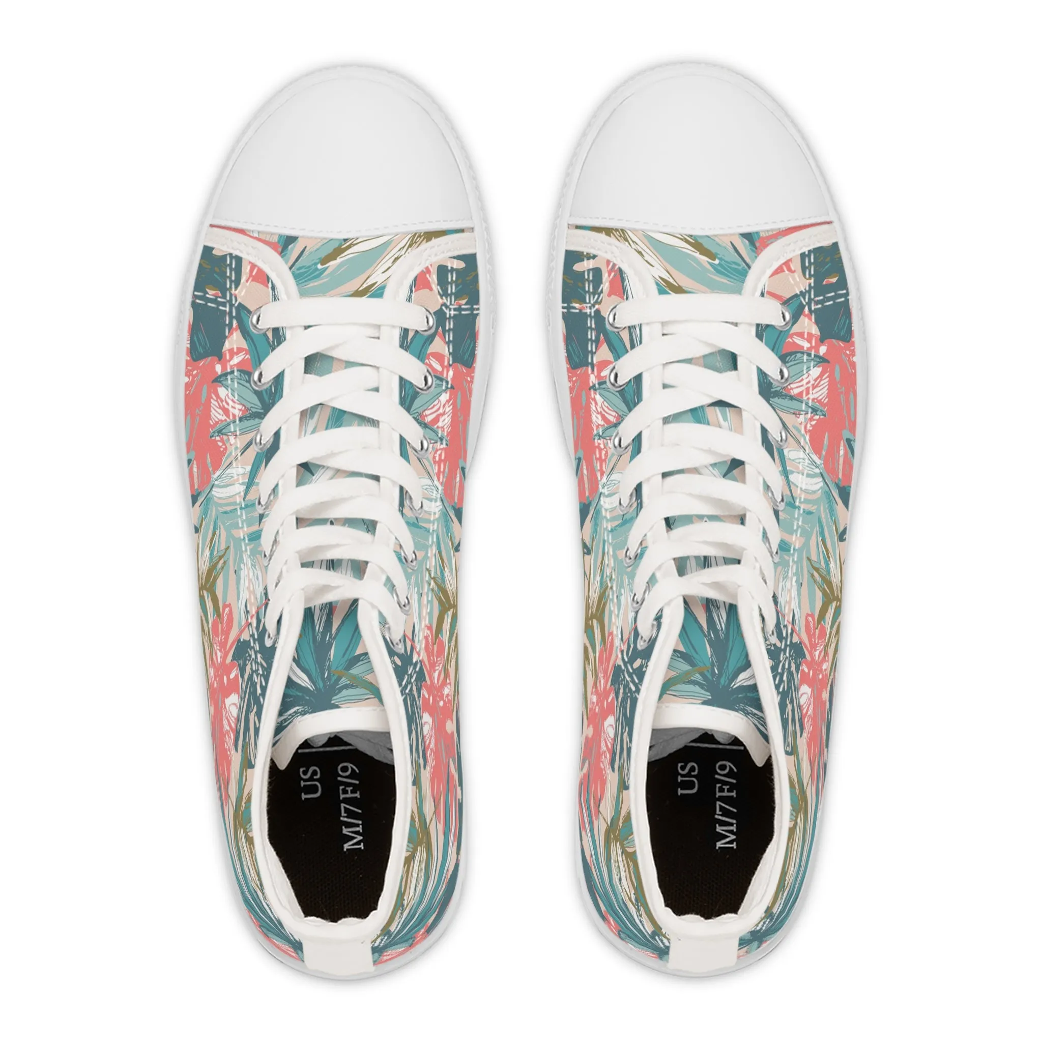 Jungle Vibes Women's High Top Sneakers