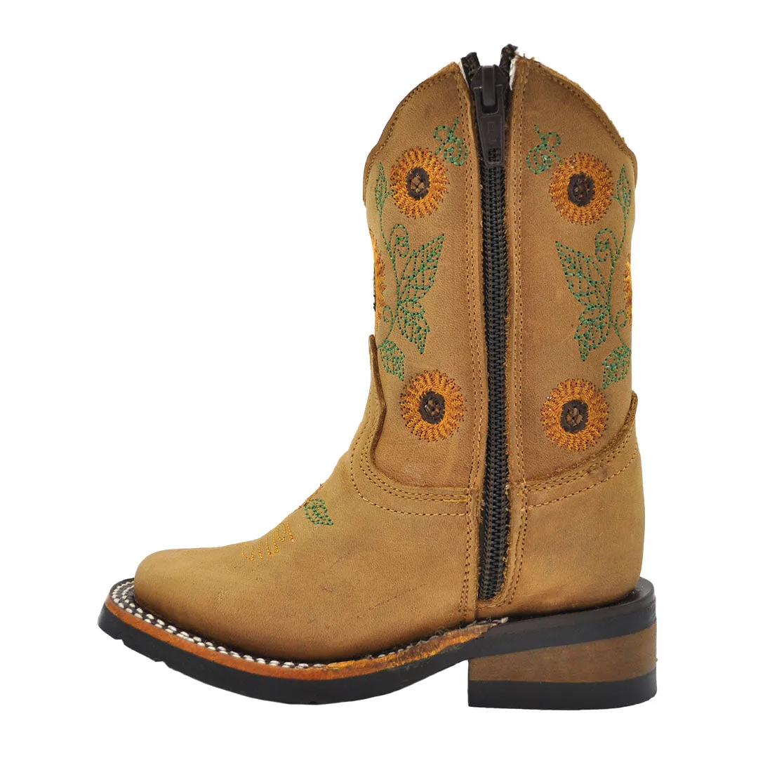 Junior Kid's Girls Sunflower Rodeo Boots