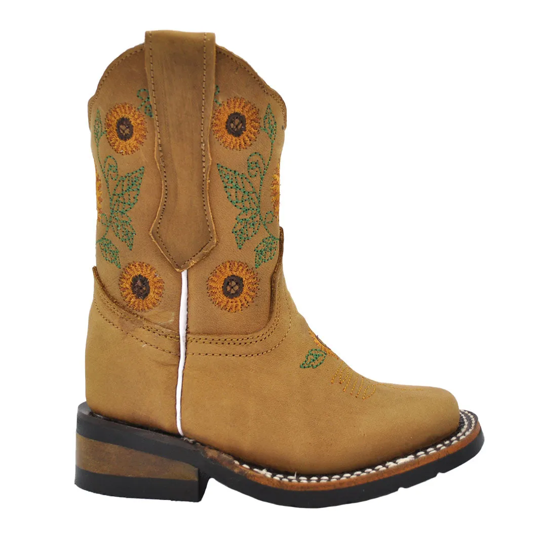 Junior Kid's Girls Sunflower Rodeo Boots