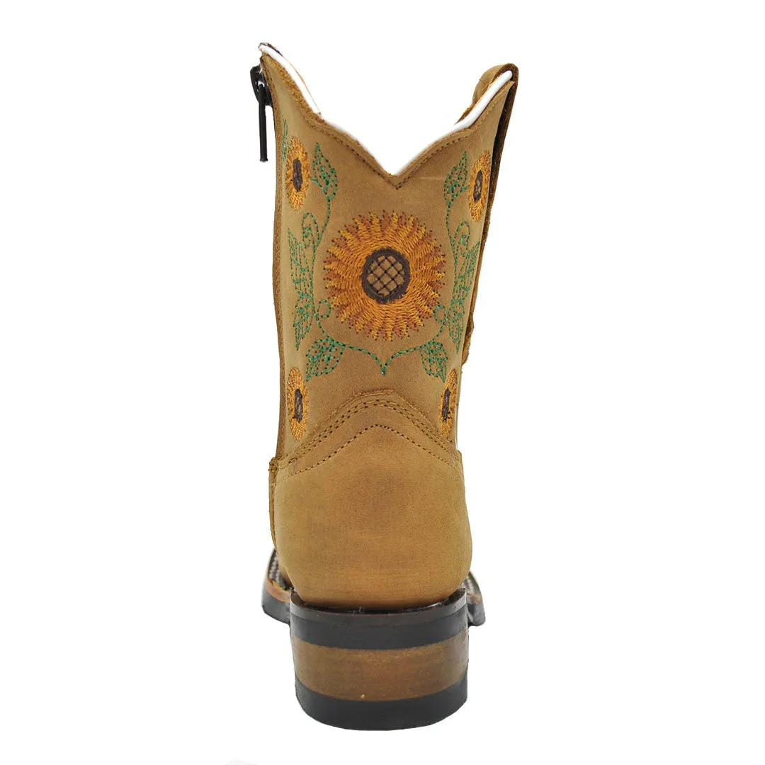 Junior Kid's Girls Sunflower Rodeo Boots