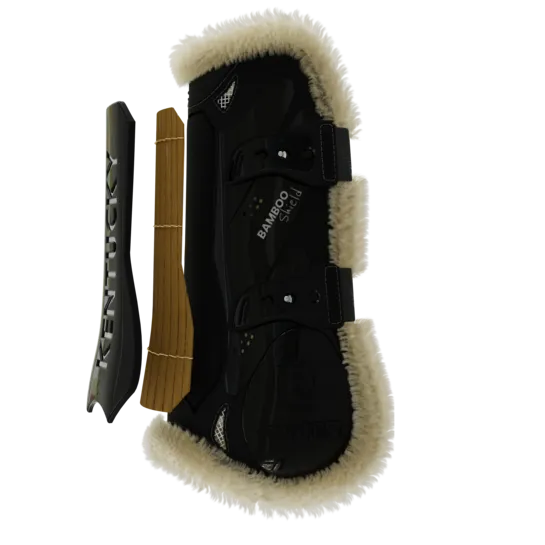 Kentucky Vegan Sheepskin Tendon Boots Bamboo Elastic