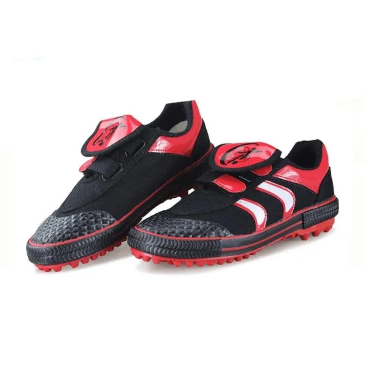 Kids' Anti-Slip Soccer Training Shoes - Durable Nylon Fastener Football Footwear