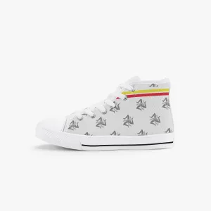 Kid’s High-Top Shoes Siclian pattern white