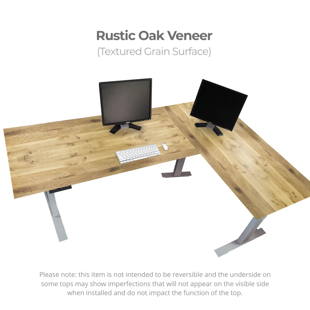 L-Desk Standing Desk with Programmable Adjustable Height Controls