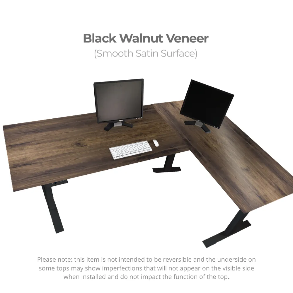 L-Desk Standing Desk with Programmable Adjustable Height Controls