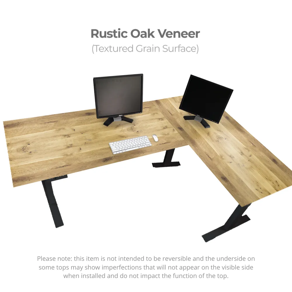 L-Desk Standing Desk with Programmable Adjustable Height Controls