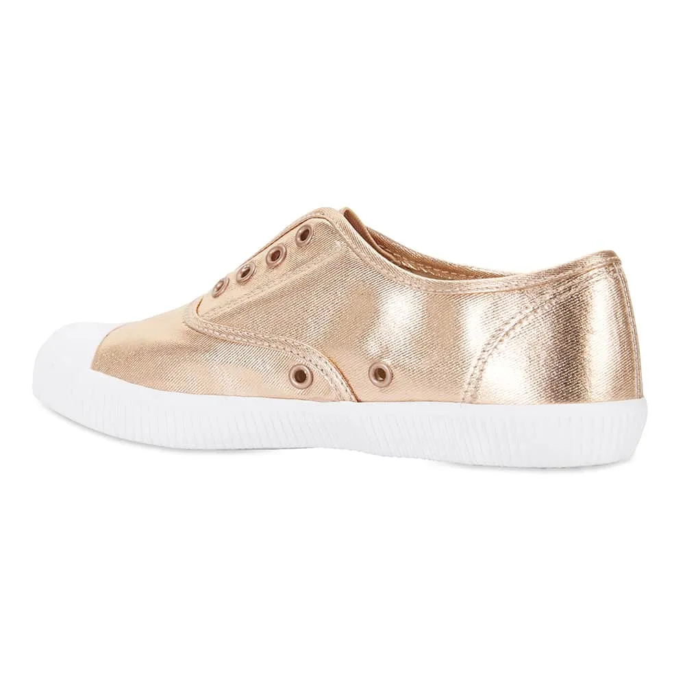 Lacey Sneaker in Rose Gold Canvas