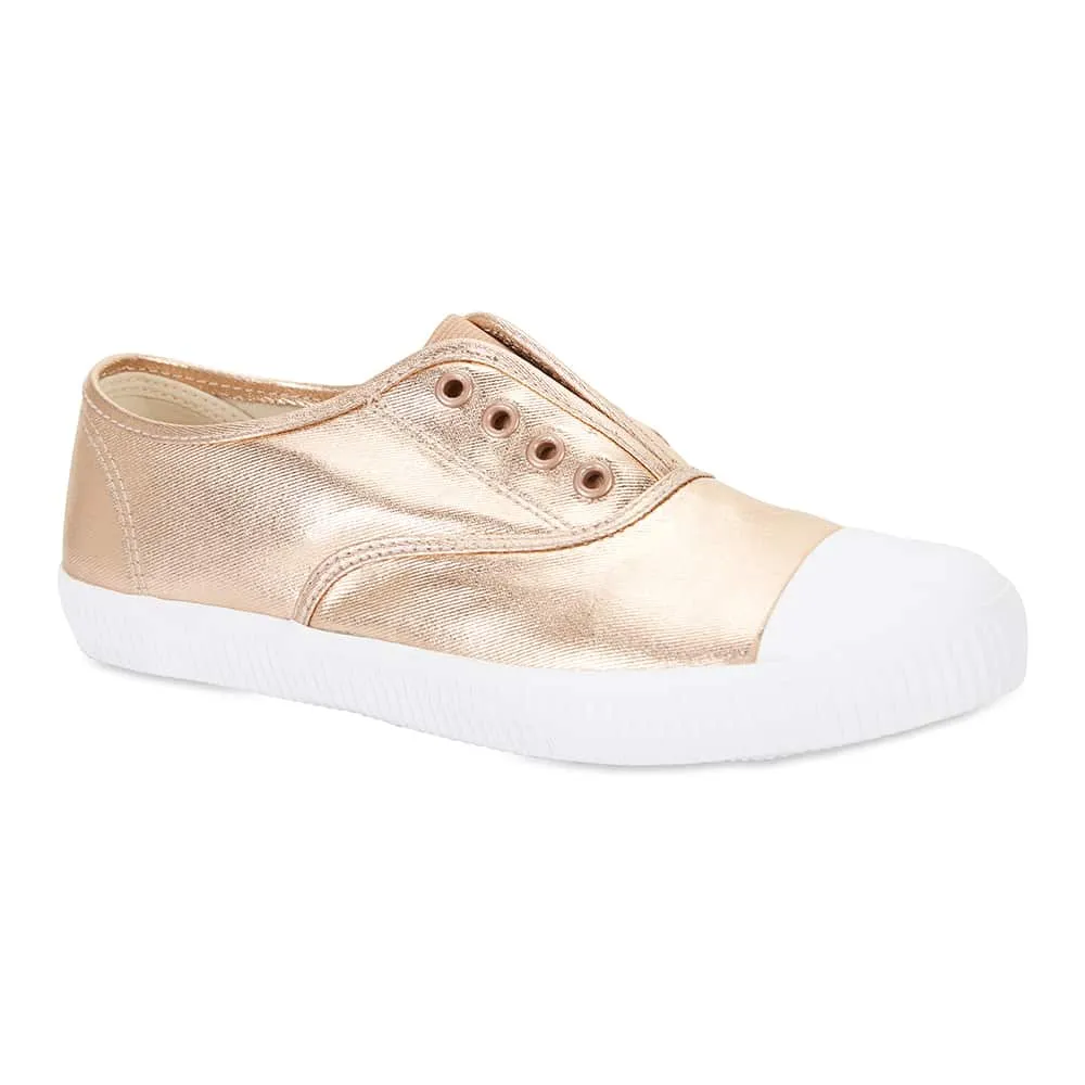 Lacey Sneaker in Rose Gold Canvas