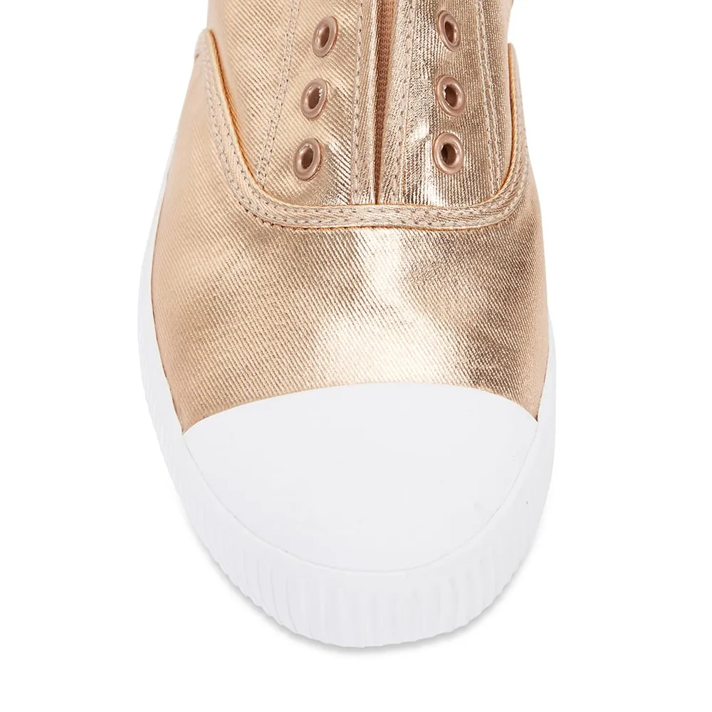 Lacey Sneaker in Rose Gold Canvas