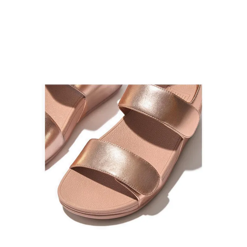 Lulu Adjustable Leather Back-Strap Sandals