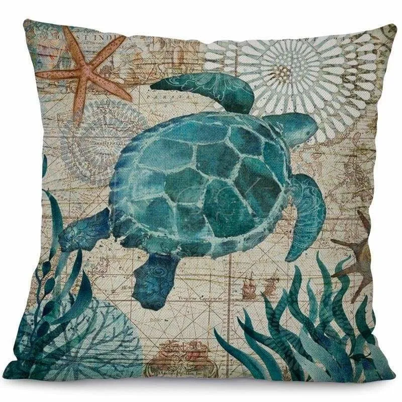 Marine Life Cushion Cover