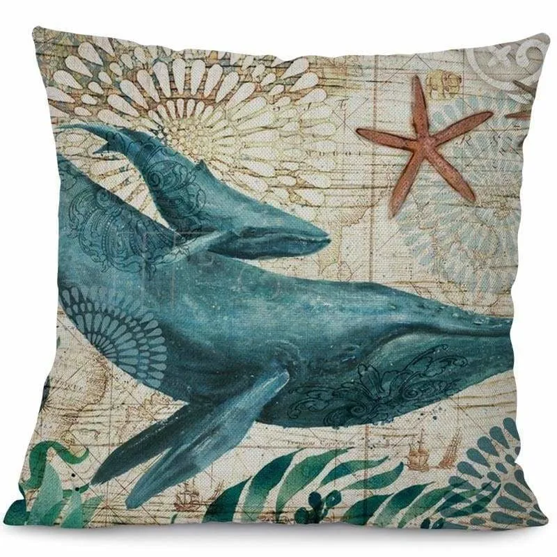 Marine Life Cushion Cover