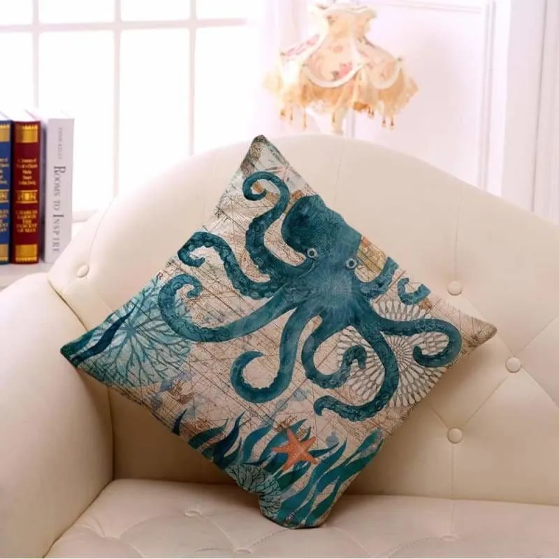 Marine Life Cushion Cover