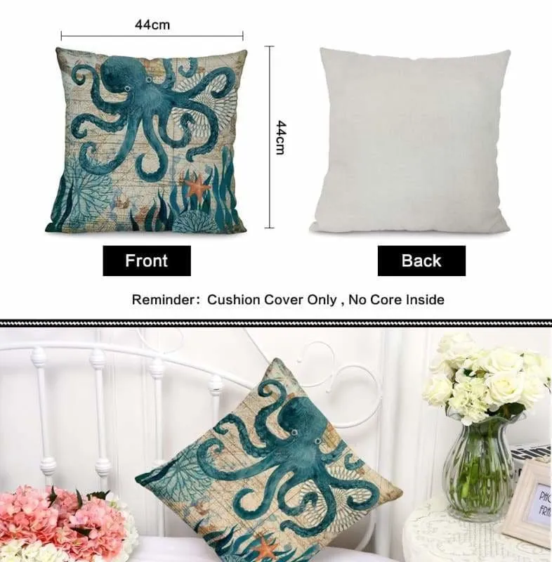 Marine Life Cushion Cover