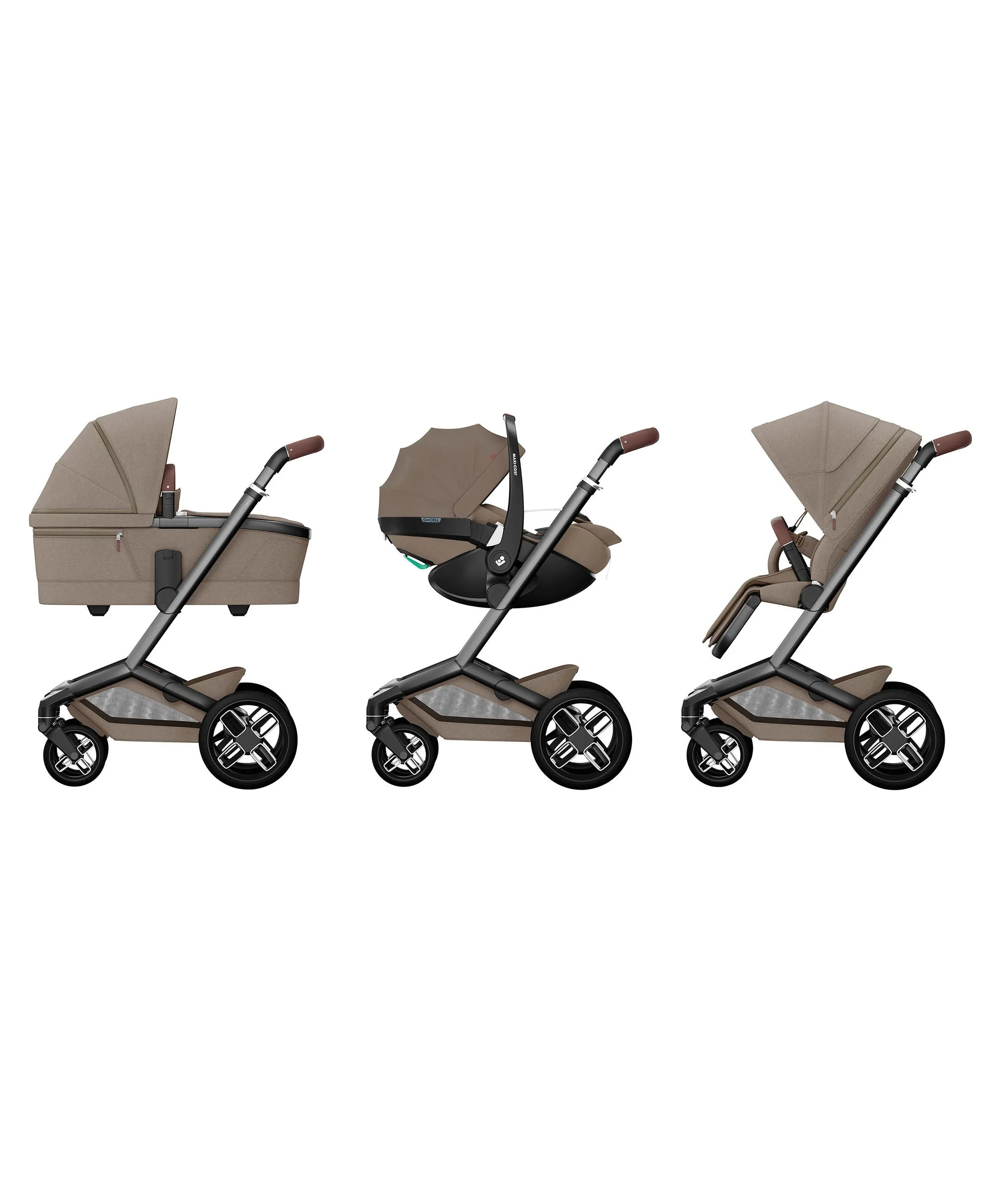 Maxi-Cosi Fame Pushchair – Twillic Truffle with Black Wheels