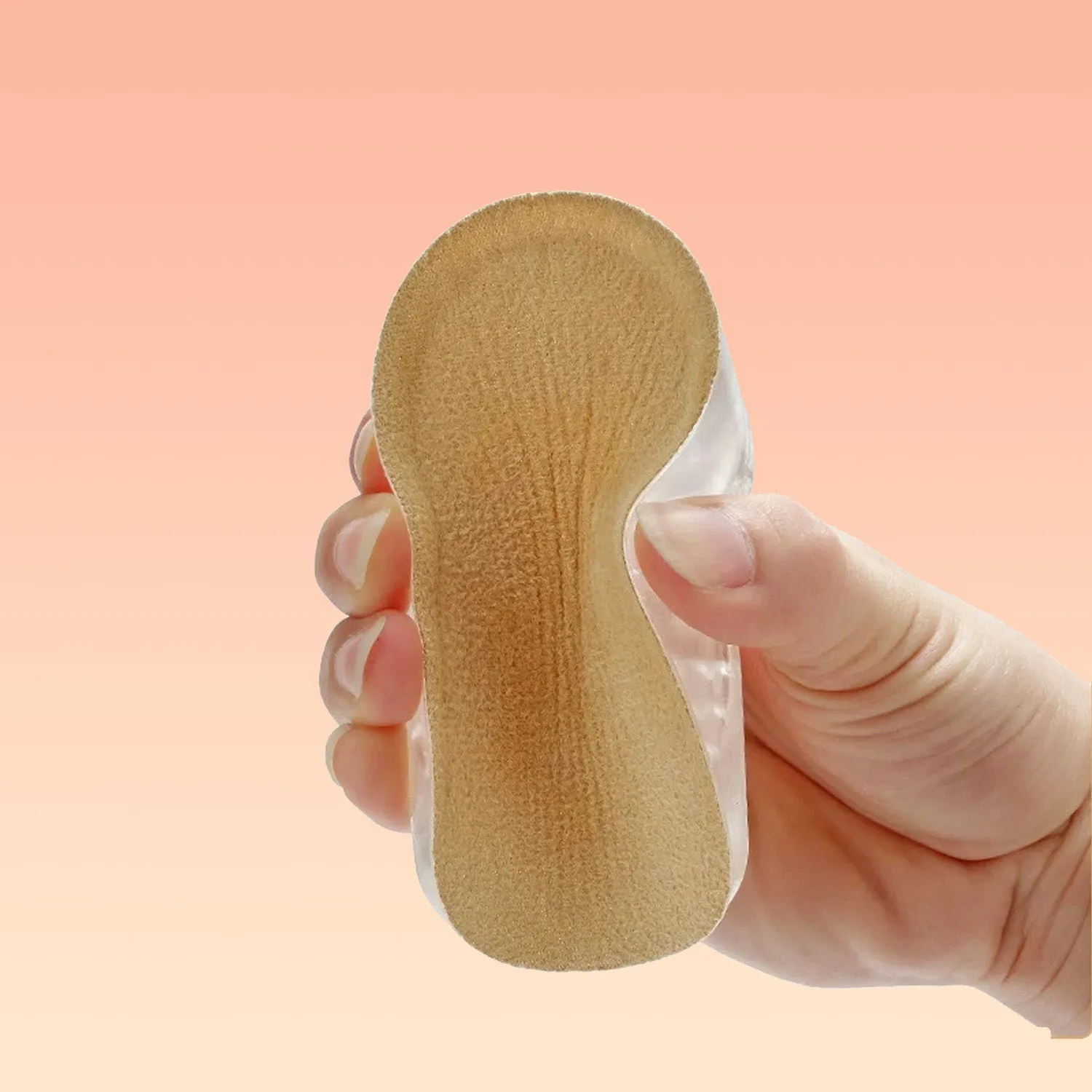 Medium 1 Pairs Silicone Heel Pads, Shoes Insole (11×6×3 Cm)