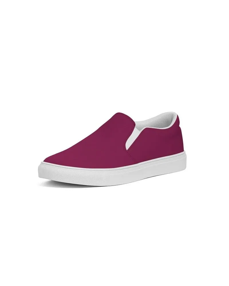 Medium Dark Cool Pink Slip-On Canvas Sneakers | Women's | Medium Dark Pure Cool Pink | C0M100Y25K60