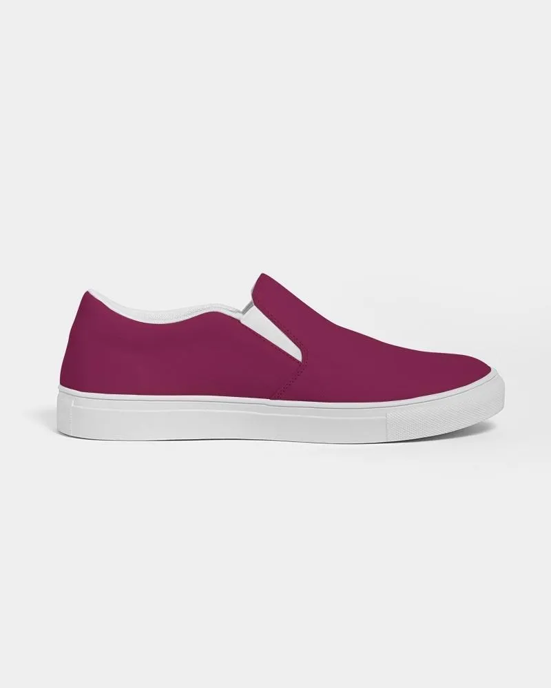 Medium Dark Cool Pink Slip-On Canvas Sneakers | Women's | Medium Dark Pure Cool Pink | C0M100Y25K60