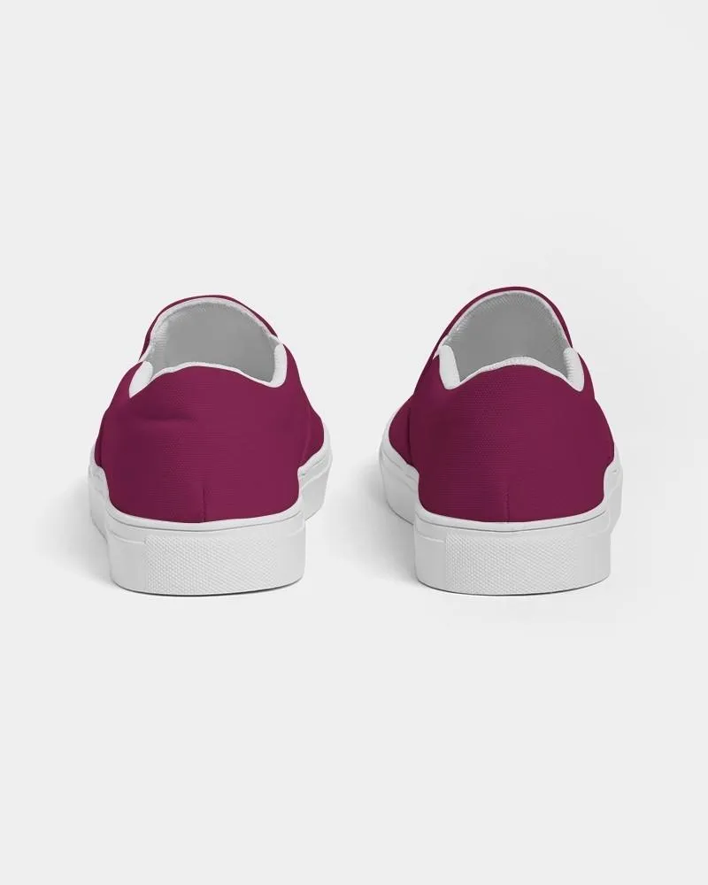 Medium Dark Cool Pink Slip-On Canvas Sneakers | Women's | Medium Dark Pure Cool Pink | C0M100Y25K60