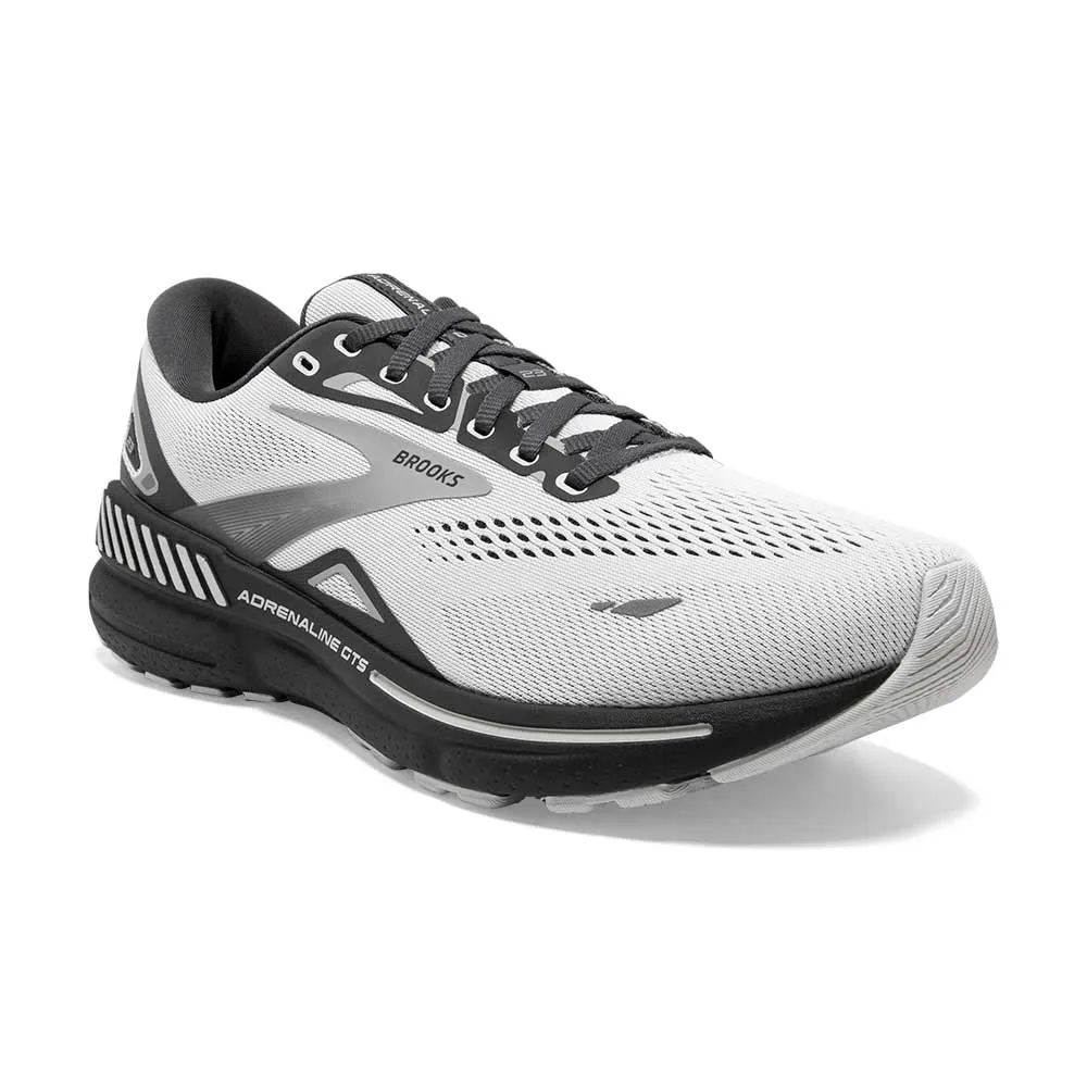 Men's Adrenaline GTS 23 Running Shoe - Oyster/Ebony/Alloy- Extra Wide (4E)