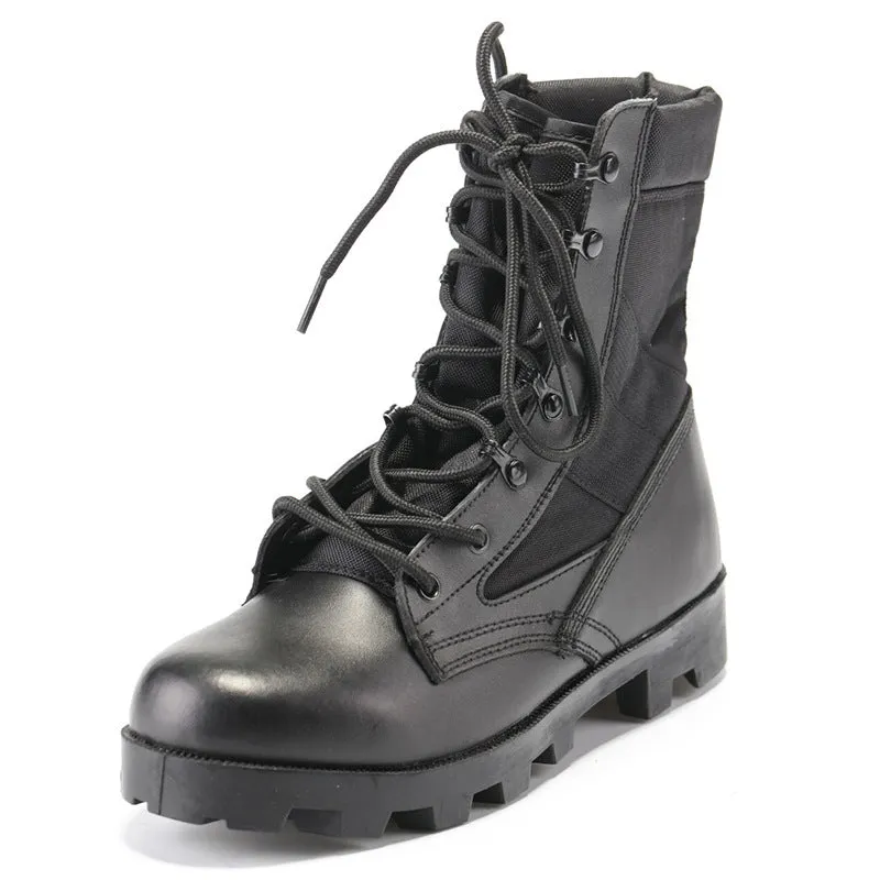 Men's anti-skid tactical boots Outdoors hiking boots high cut military boots training shoes