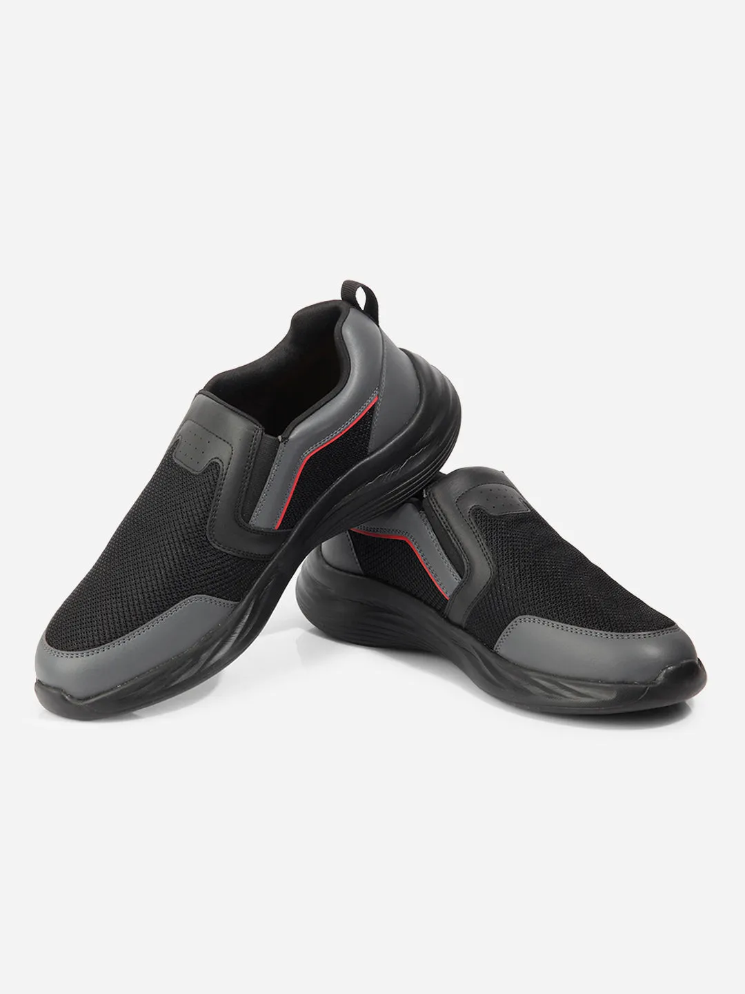 Men's Black Slip On Sneakers IX7130