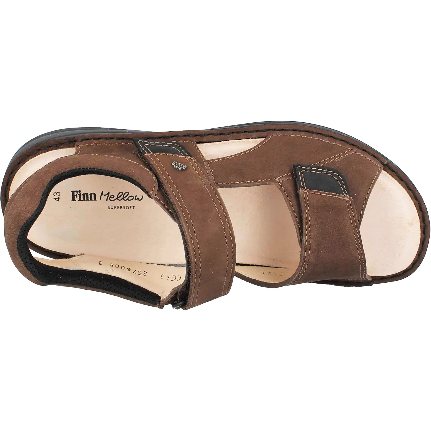 Men's Finn Comfort Skiathos Chestnut/Black Nubuck