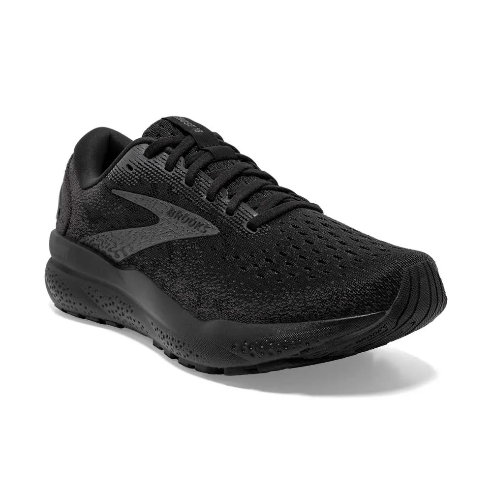 Men's Ghost 16 Running Shoe - Black/Black/Ebony - Narrow (B)