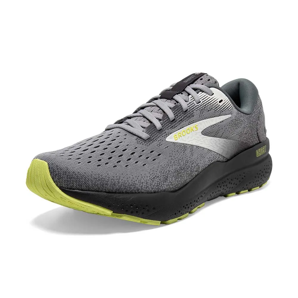 Men's Ghost 16 Running Shoe - Primer/Grey/Lime - Narrow (B)