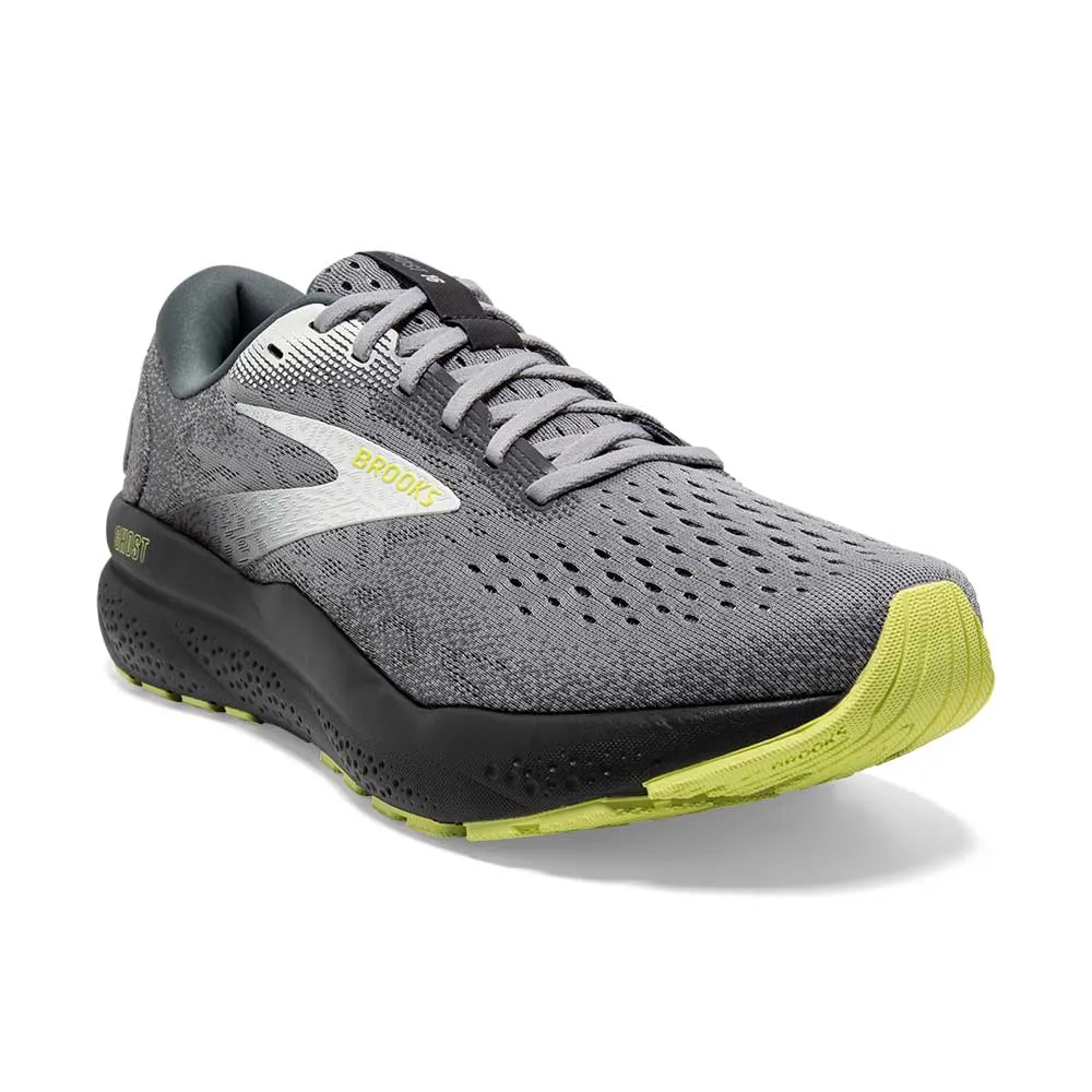 Men's Ghost 16 Running Shoe - Primer/Grey/Lime - Narrow (B)