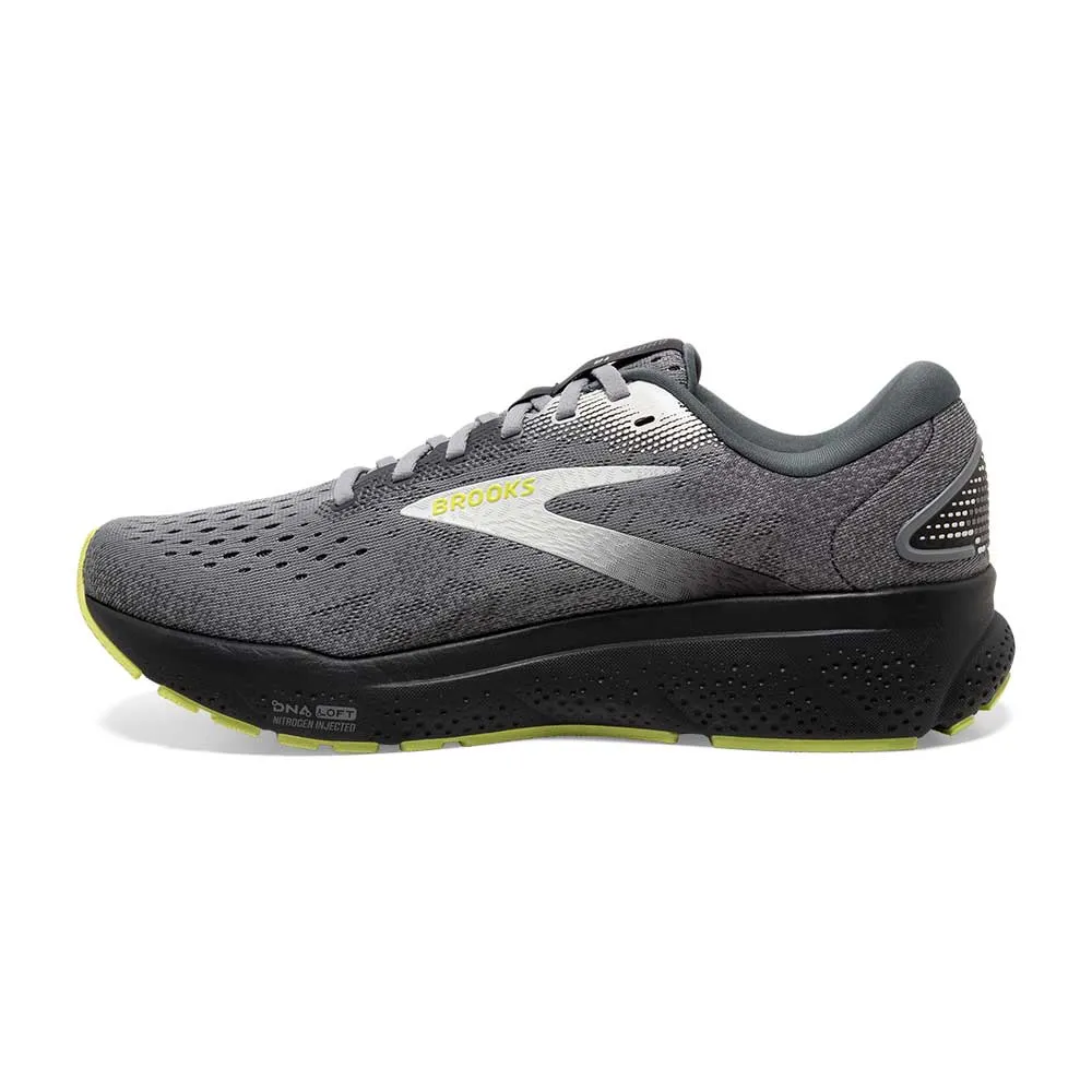 Men's Ghost 16 Running Shoe - Primer/Grey/Lime - Narrow (B)