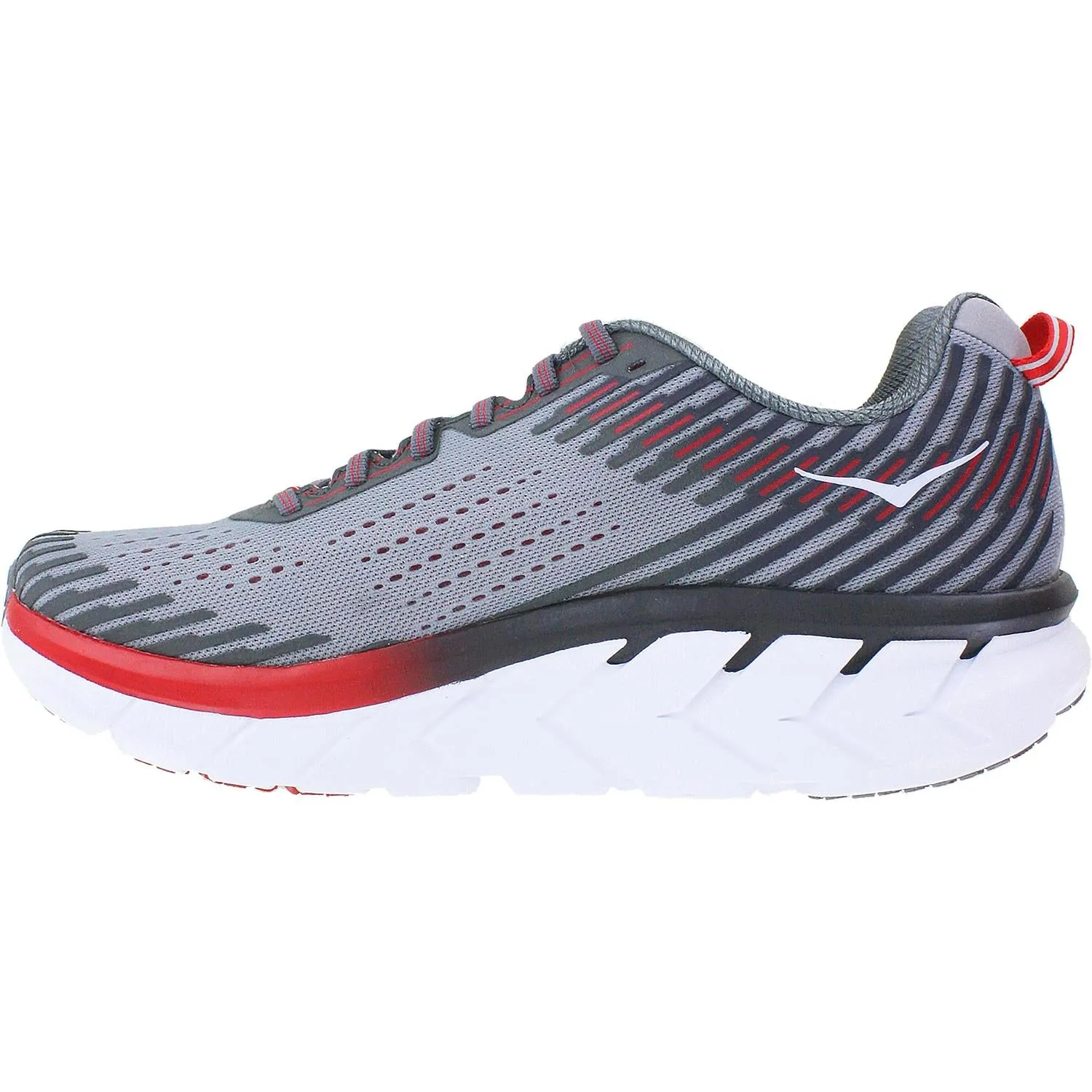 Men's Hoka One One Clifton 5 Alloy/Steel Gray Mesh