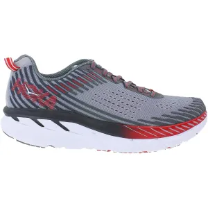 Men's Hoka One One Clifton 5 Alloy/Steel Gray Mesh