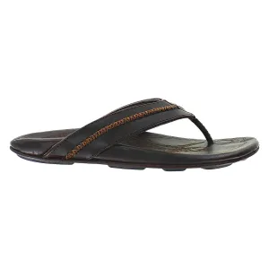 Men's OluKai Mea Ola Dark Java Leather