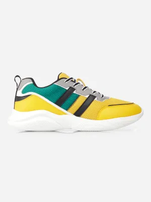 Men's Yellow Colourblocked Sneakers IX7135