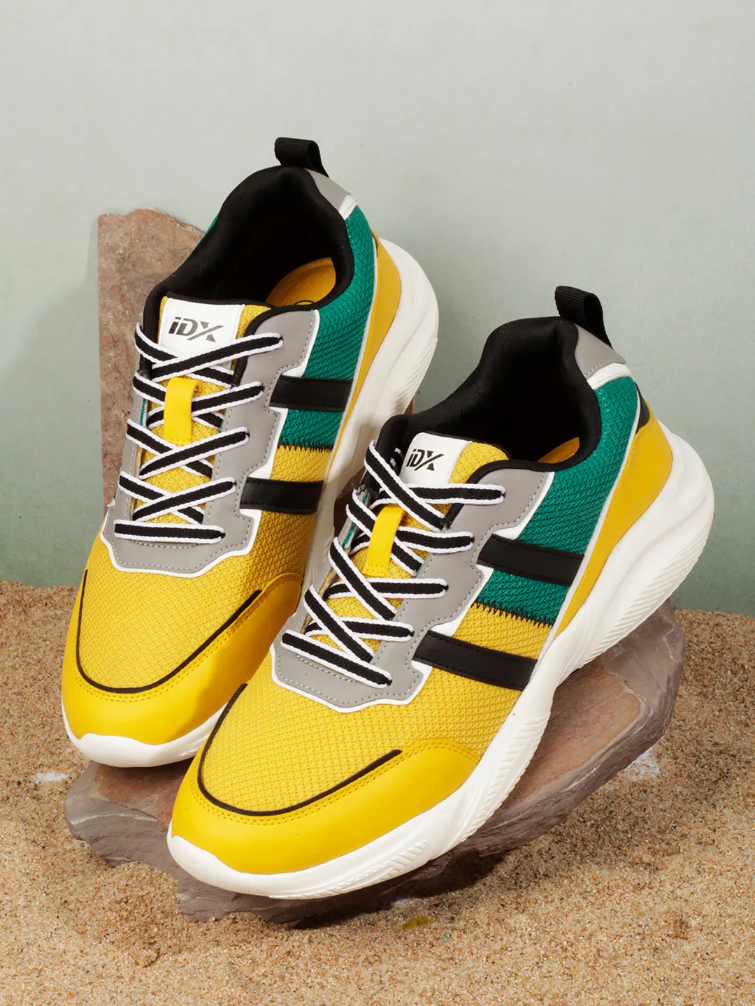 Men's Yellow Colourblocked Sneakers IX7135