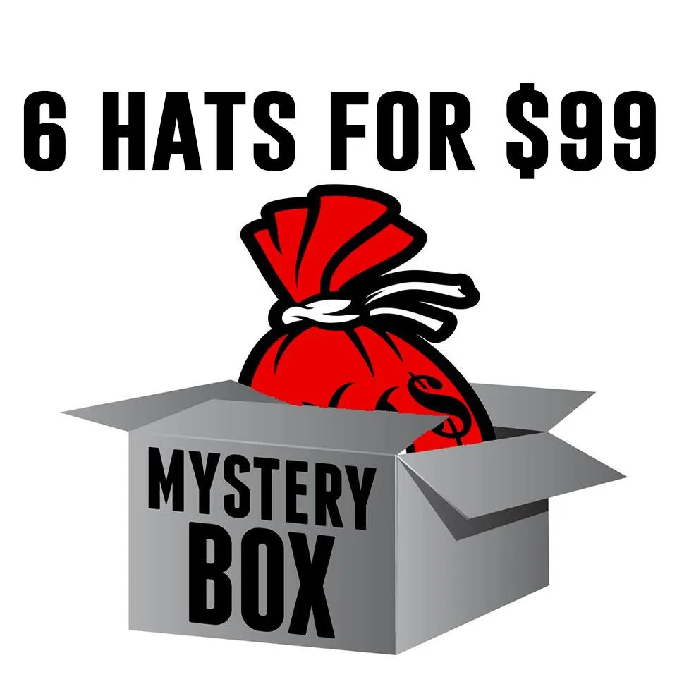 Mystery Box of 6 Hats for $99