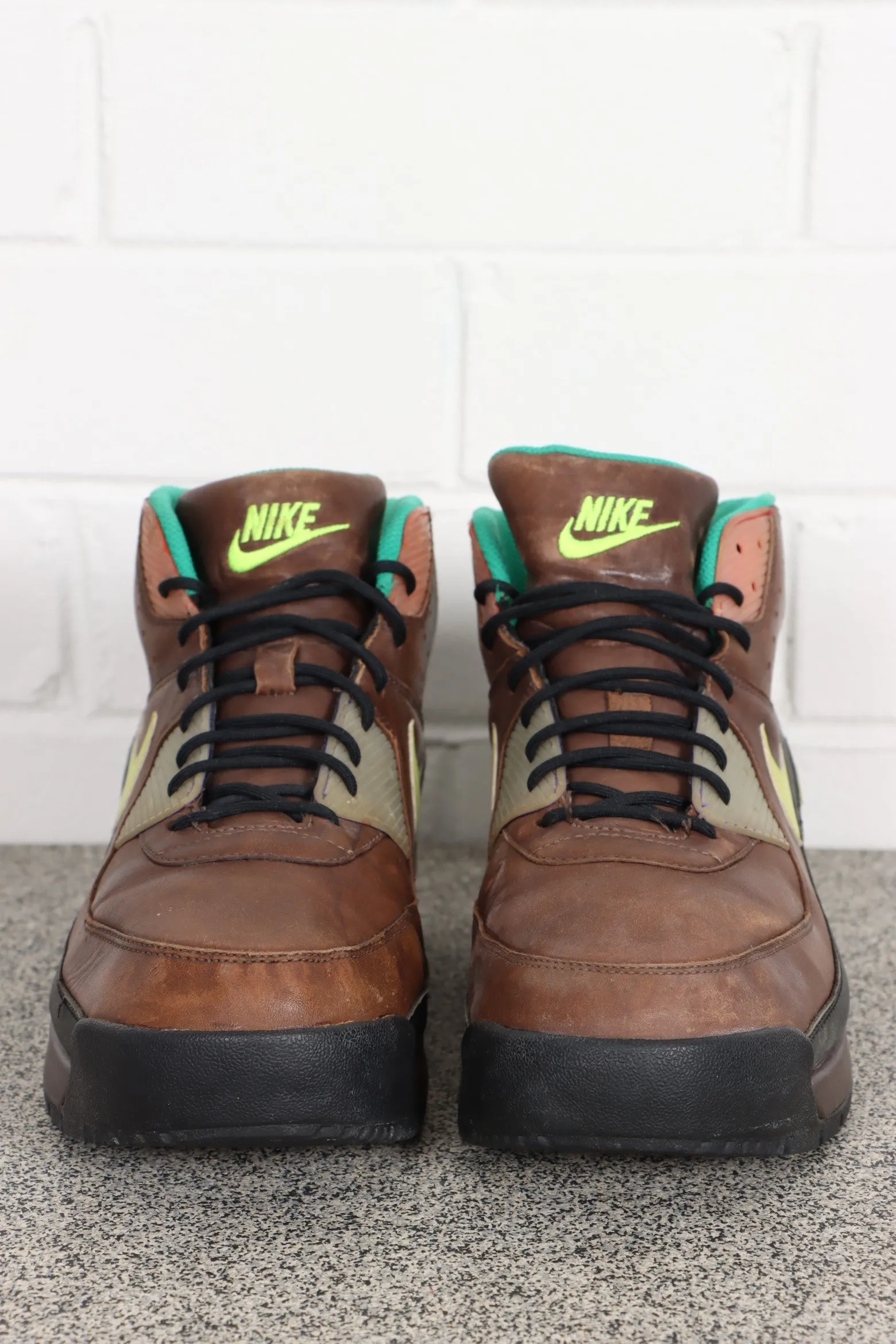 NIKE Air Max 90 Brown Leather Sneaker Boots (11.5)