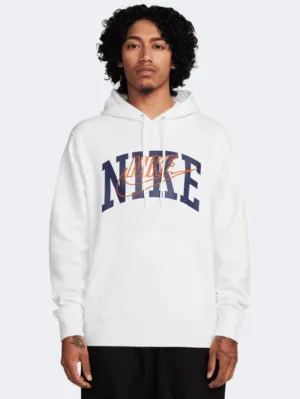 Nike Club Bb Men Lifestyle Hoody White/Orange