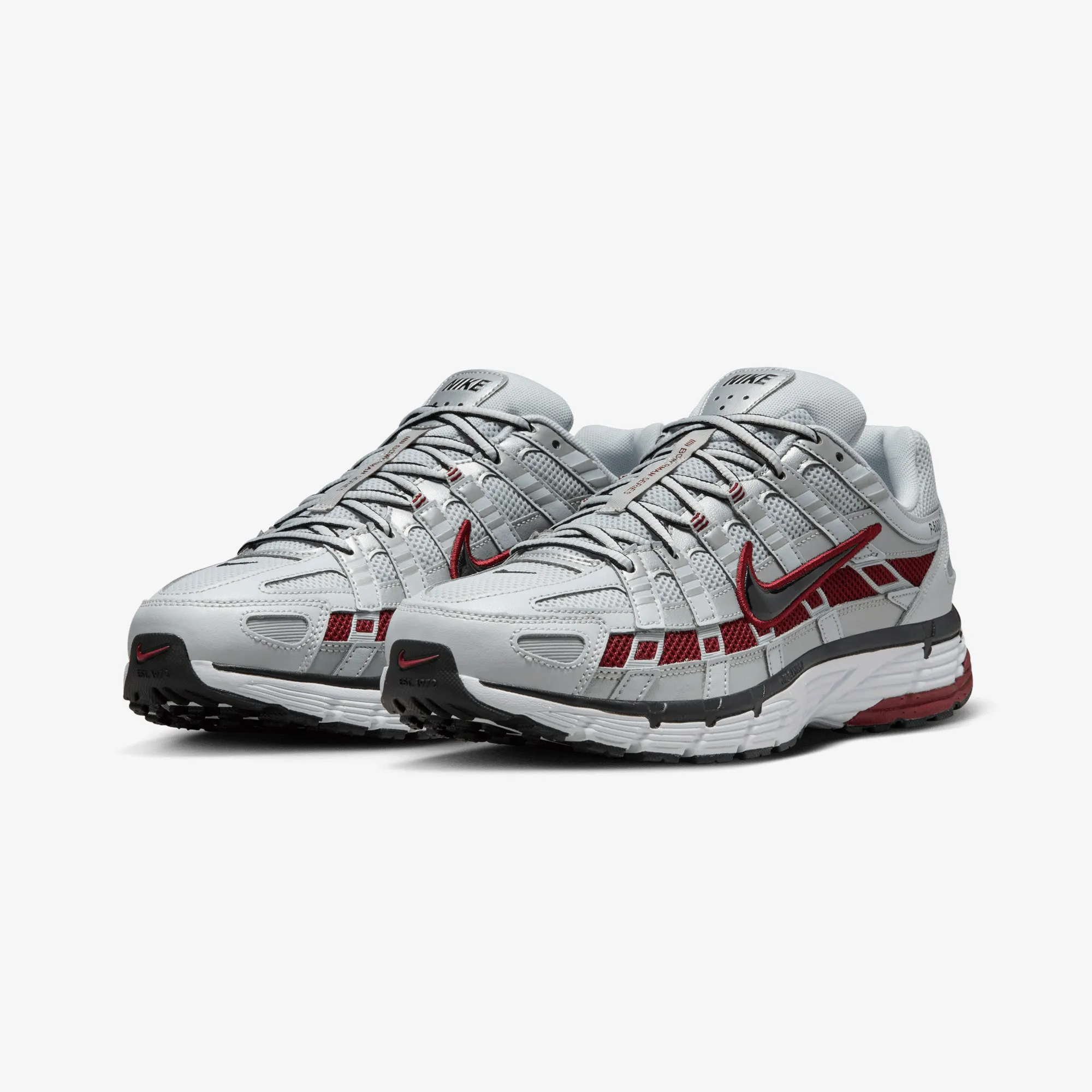 NIKE | P-6000 { PURE PLATINUM/DARK TEAM RED