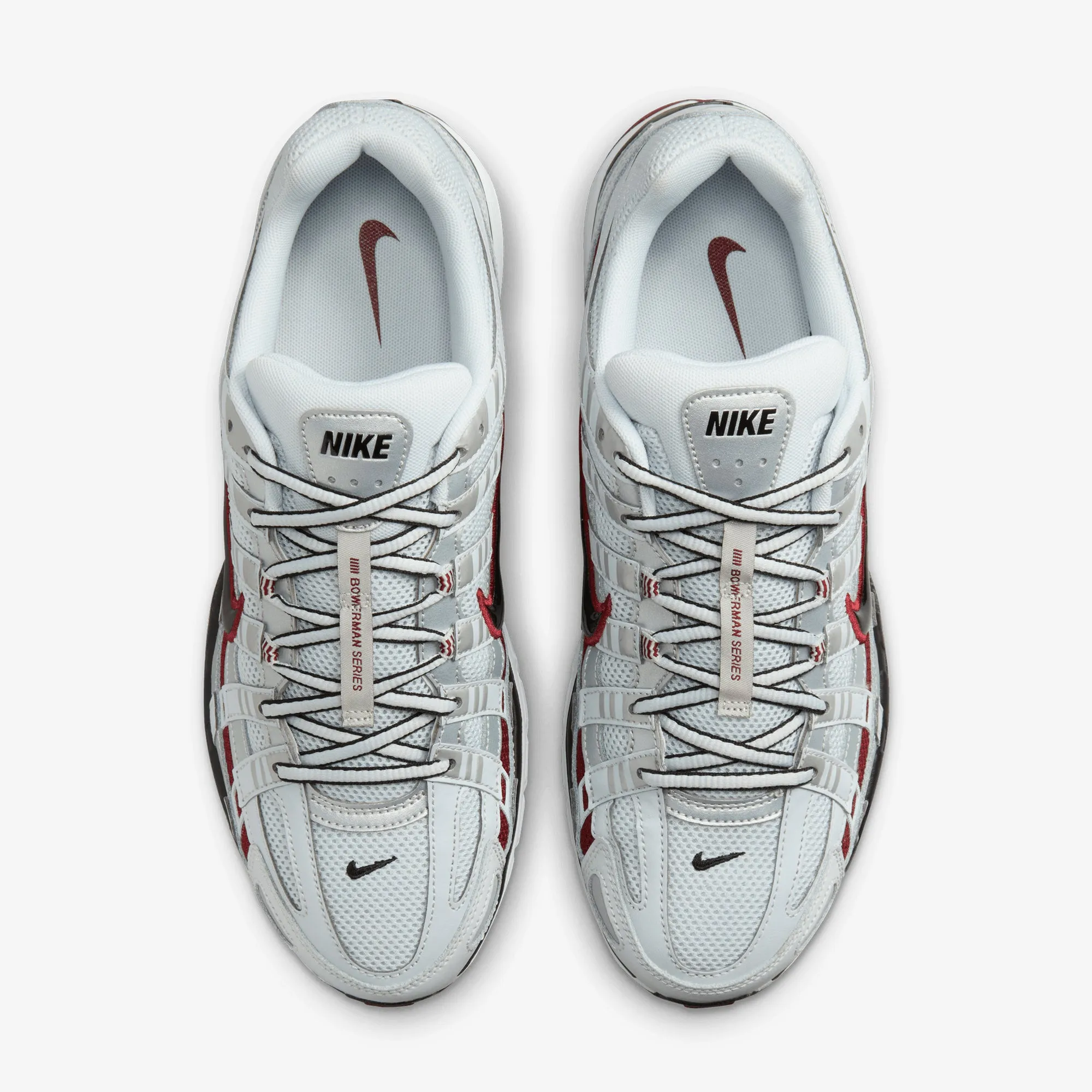 NIKE | P-6000 { PURE PLATINUM/DARK TEAM RED