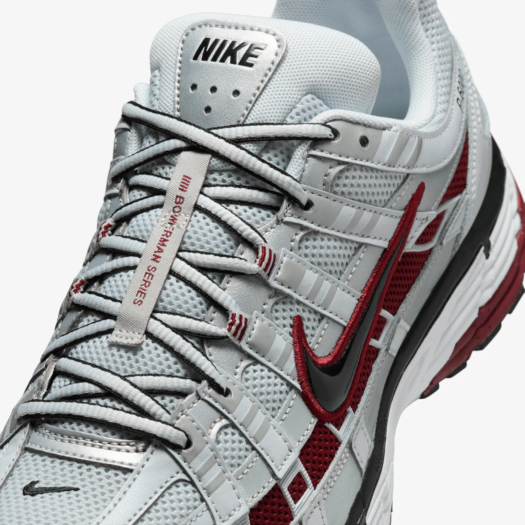 NIKE | P-6000 { PURE PLATINUM/DARK TEAM RED